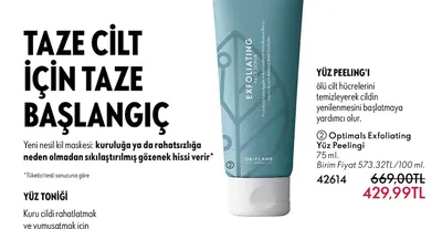 Oriflame Optimals Exfoliating Yüz Peelingi 75 Ml