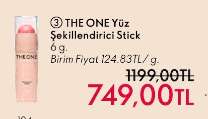 The One Yüz Şekillendirici Stick 6 G