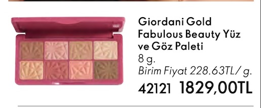 Giordani Gold Fabulous Beauty Yüz Ve Göz Paleti 8 G