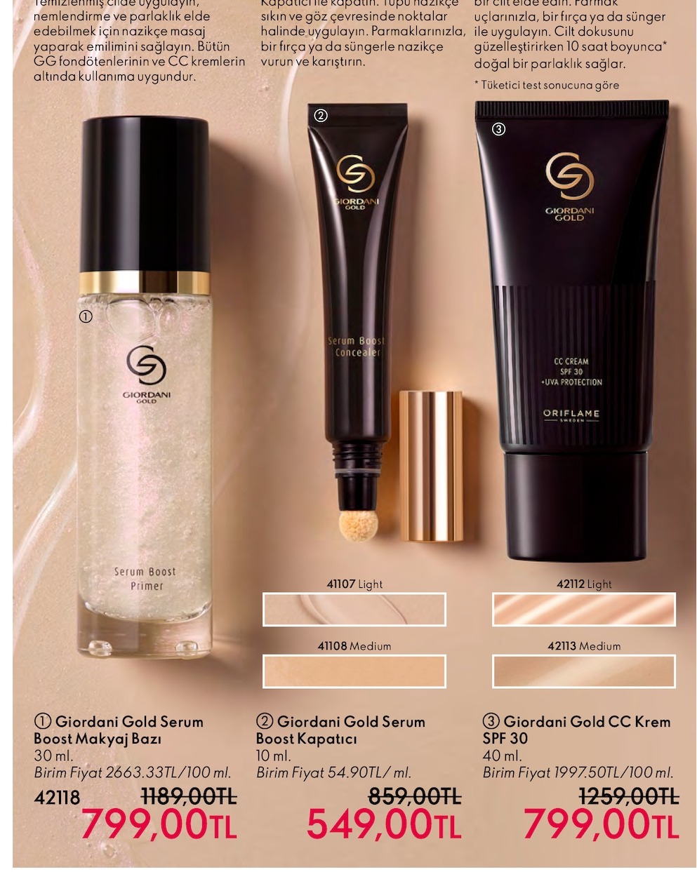 Giordani Gold Serum Boost Makyaj Bazı 30 Ml