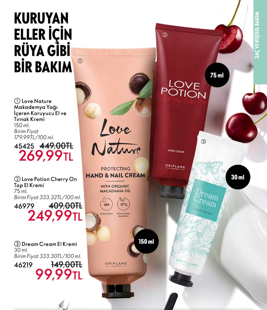 Love Nature Makademya Yağı Içeren Koruyucu El Ve Tırnak Kremi 150 Ml