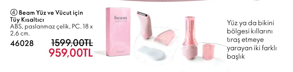 Beam Yüz Ve Vücut Için Tüy Kısaltıcı