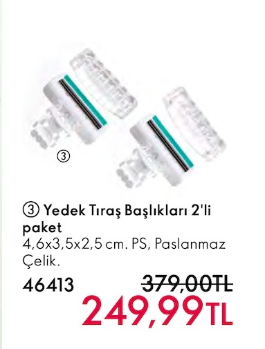 Yedek Tıraş Başlıkları 2'Li Paket