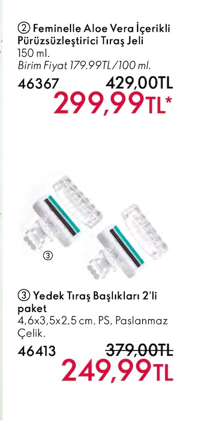 Feminelle Aloe Vera İçerikli Pürüssüzleştirici Tıraş Jeli 150 Ml