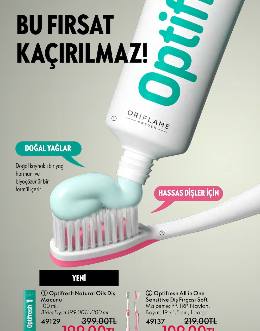 Optifresh Natural Oils Diş Macunu 100 Ml