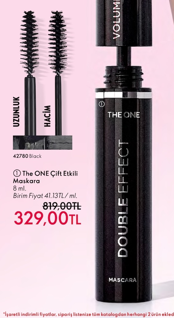 The One Çift Etkili Maskara 8 Ml