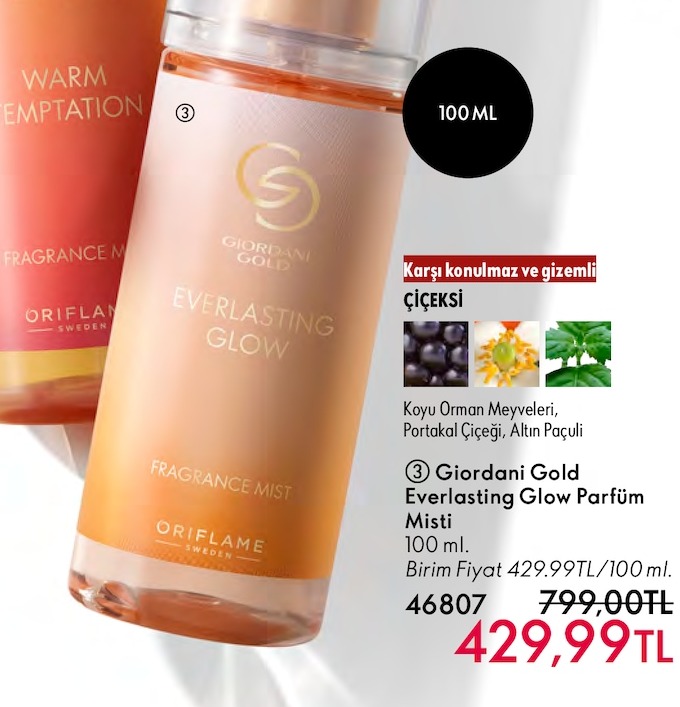 Giordani Gold Everlasting Glow Parfüm Misti 100 Ml