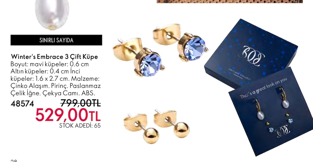 Winter'S Embrace 3 Çift Küpe