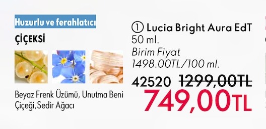 Lucia Bright Aura Edt 50 Ml