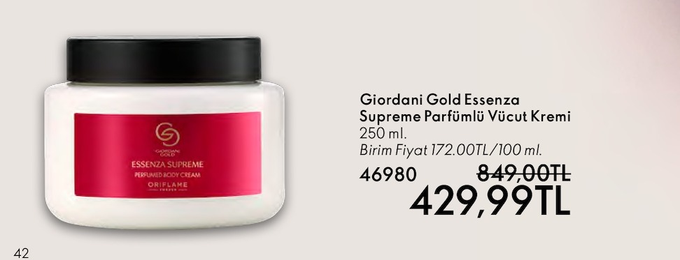 Giordani Gold Essenza Supreme Parfümlü Vücut Kremi 250 Ml.