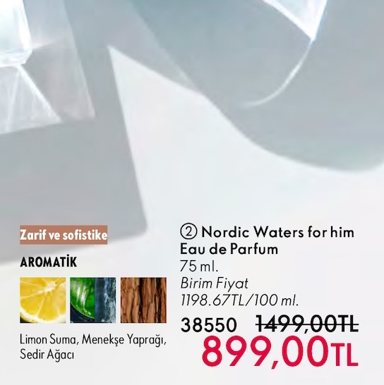 Nordic Waters For Him Eau De Parfum 75 Ml