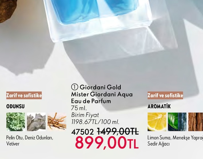 Giordani Gold Mister Giordani Aqua Eau De Parfum 75 Ml