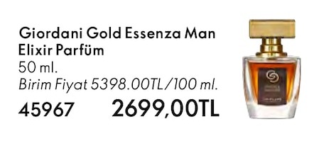 Giordani Gold Essenza Man Elixir Parfüm 50 Ml