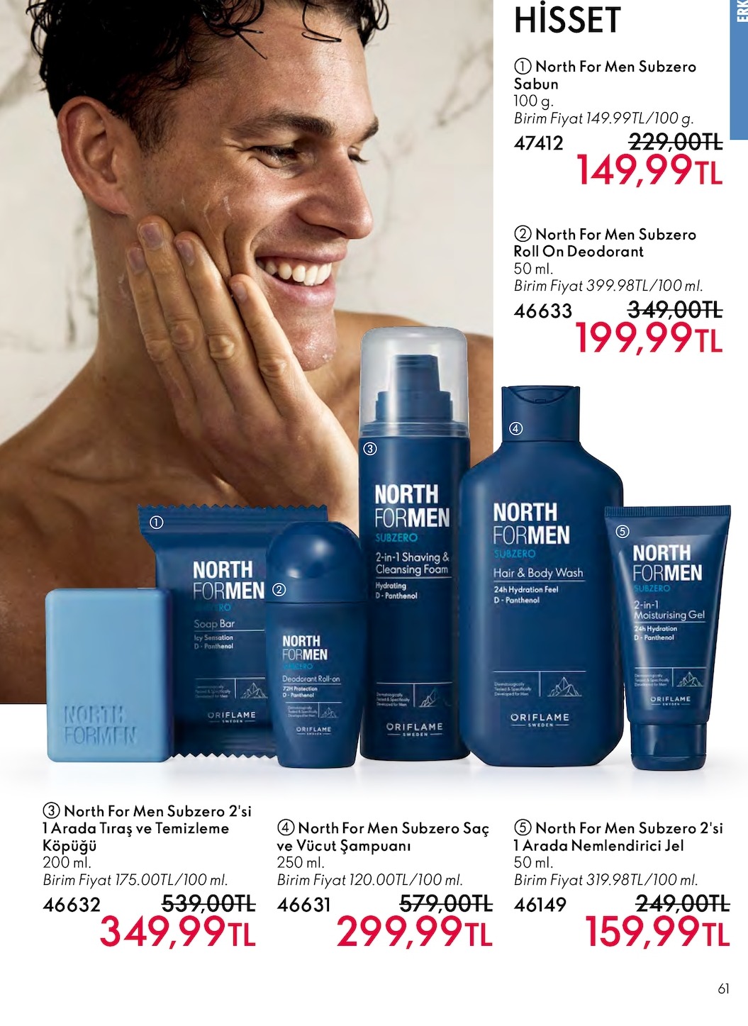 North For Men Subzero Roll On Deodorant 50 Ml