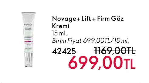 Novage+ Lift + Firm Göz Kremi 15 Ml