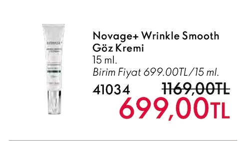 Novage+ Wrinkle Smooth Göz Kremi 15 Ml