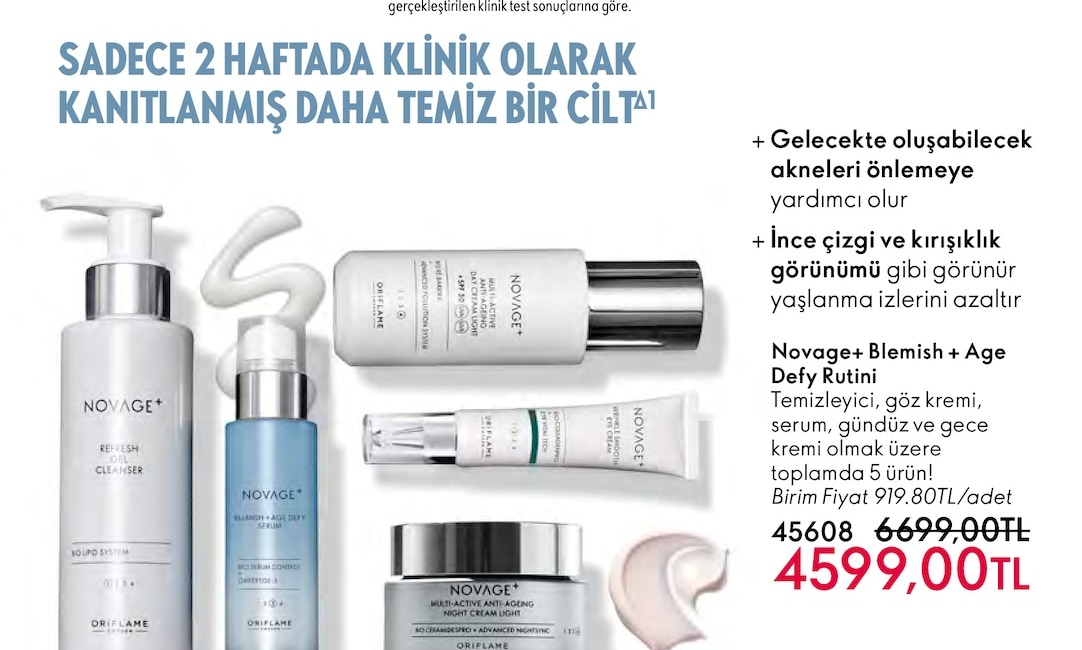 Novage+ Blemish + Age Defy Rutini