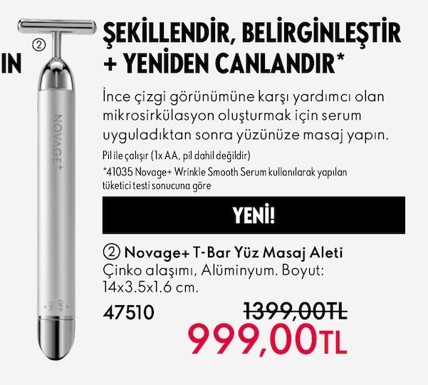 Novage+ T-Bar Yüz Masaj Aleti
