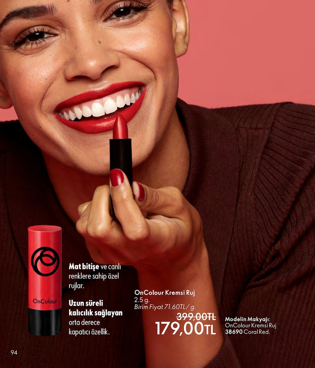 Oncolour Kremsi Ruj 2.5 G.