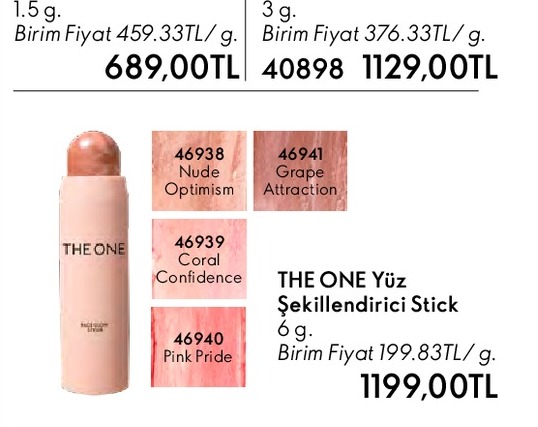 The One Yüz Şekillendirici Stick 6G
