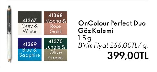 Oncolour Perfect Duo Göz Kalemi 1.5G