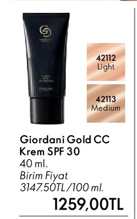 Giordani Gold Cc Krem Spf 30 40 Ml