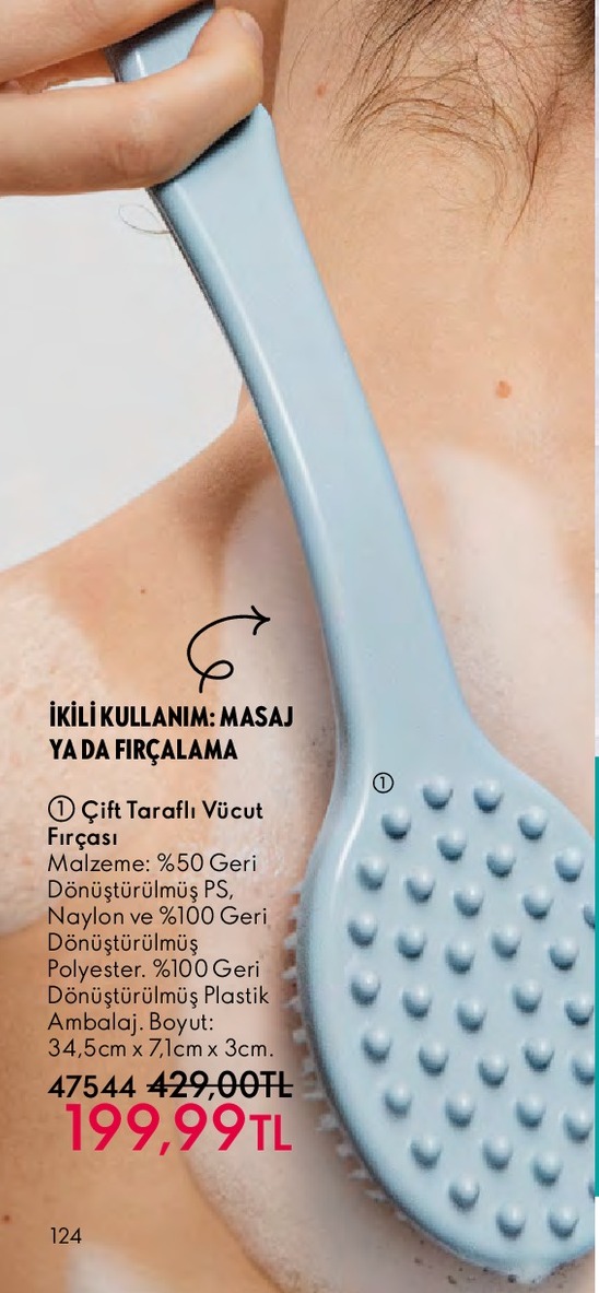 Çift Taraflı Vücut Fırçası