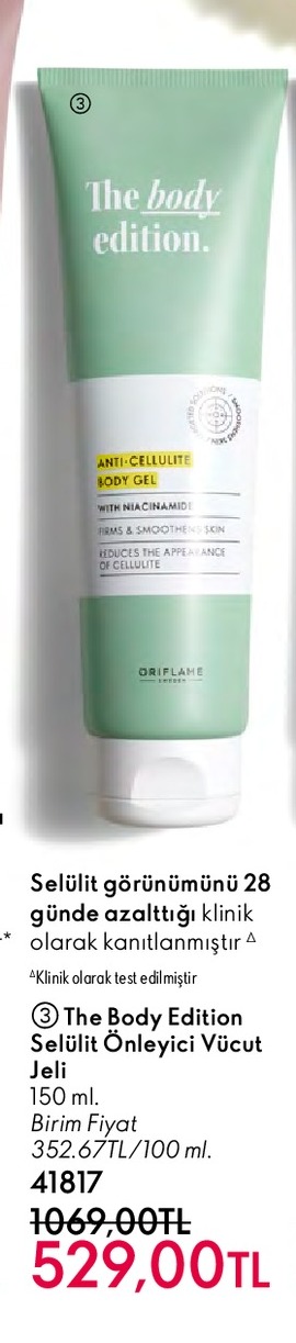 Oriflame The Body Edition Selülit Önleyici Vücut Jeli 150Ml