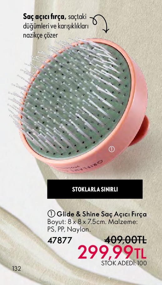Glide & Shine Saç Açıcı Fırça 8 X 8 X 7.5Cm
