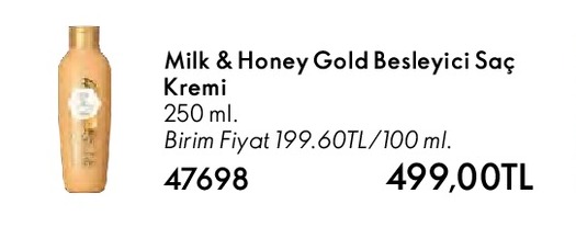 Milk & Honey Gold Besleyici Saç Kremi 250 Ml