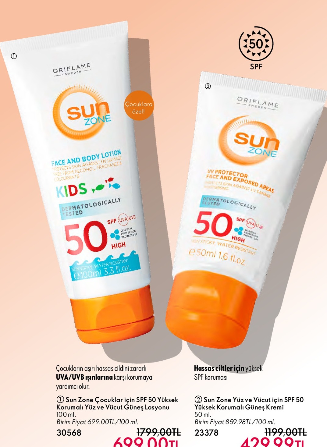 Sun Zone Çocuklar Için Yüz Ve Vücut Güneş Losyonu 100Ml