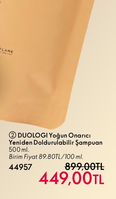 Duologi Yoğun Onarıcı Yeniden Doldurulabilir Şampuan 500 Ml