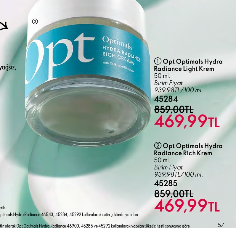 Opt Optimals Hydra Radiance Rich Cream 50Ml