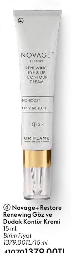 Novage+ Restore Renewing Eye & Lip Contour Cream 15 Ml