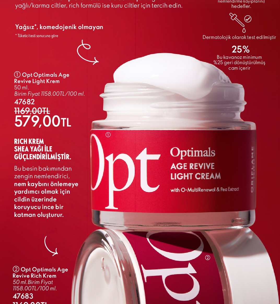 Optimals Age Revive Light Cream 50 Ml