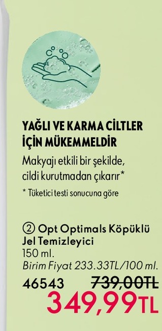 Opt Optimals Köpüklü Jel Temizleyici 150Ml
