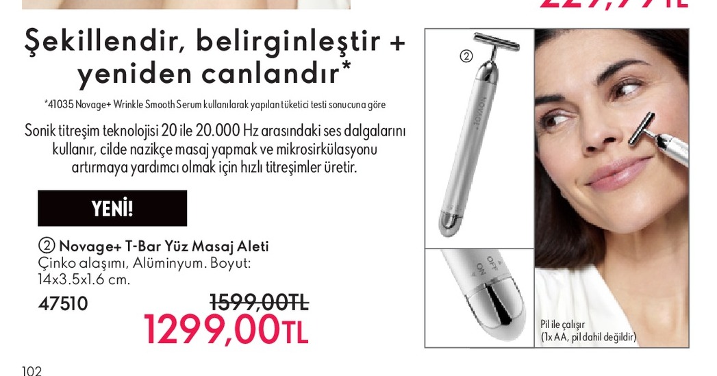 Novage+ T-Bar Yüz Masaj Aleti