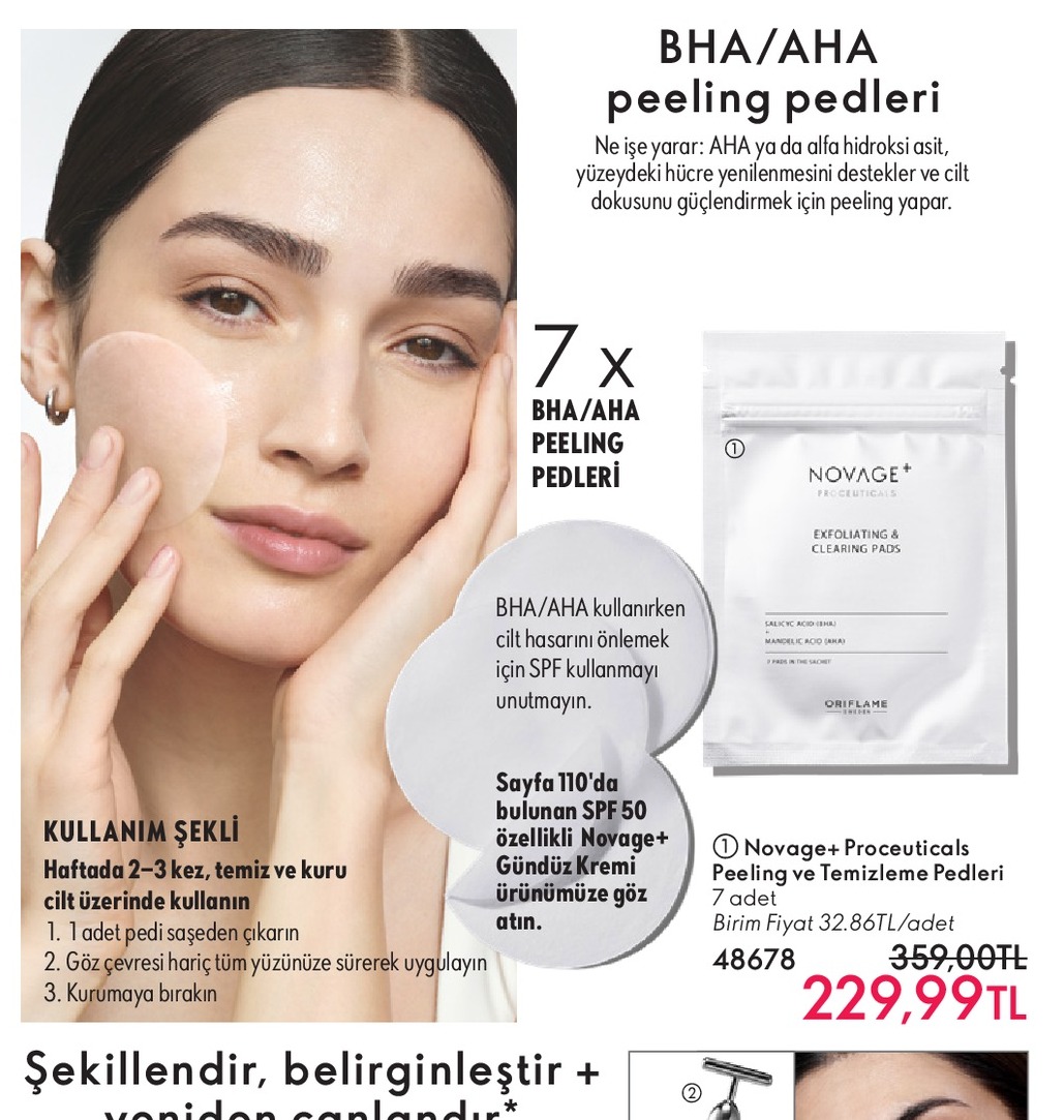 Novage+ Proceuticals Peeling Ve Temizleme Pedleri 7 Adet