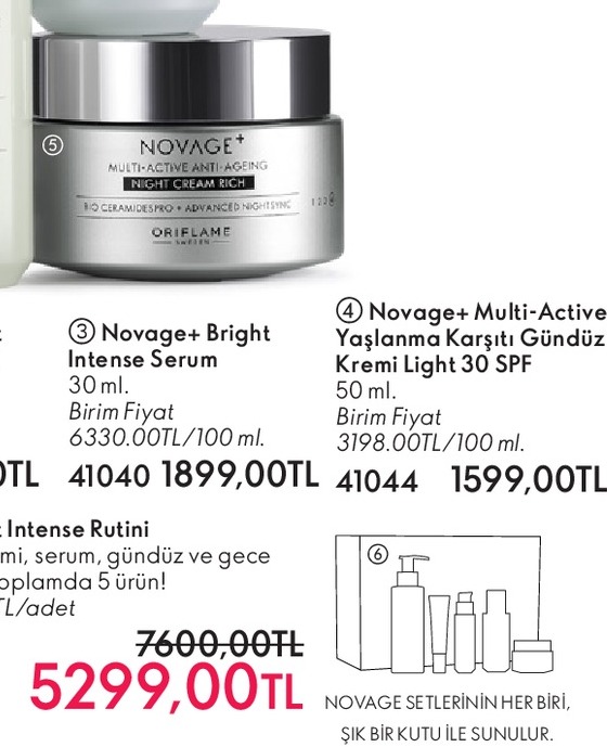 Novage+ Multi-Active Yaşlanma Karşıtı Gündüz Kremi Light 30 Spf 50 Ml