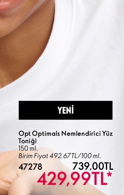 Opt Optimals Nemlendirici Yüz Tonigi 150Ml