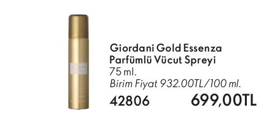 Giordani Gold Essenza Parfümlü Vücut Spreyi 75 Ml.