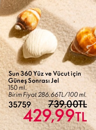 Sun 360 Yüz Ve Vücut İçin Güneş Sonrası Jel 150Ml