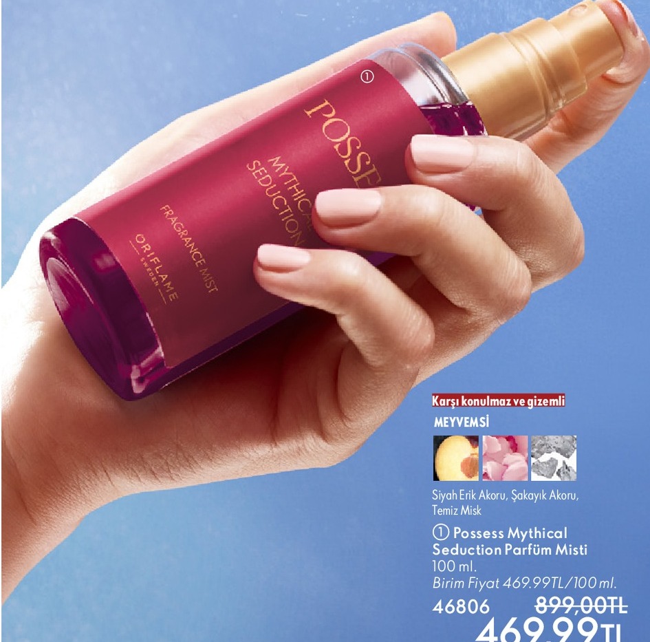 Oriflame Possess Mythical Seduction Parfüm Misti 100Ml