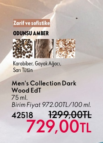 Men'S Collection Dark Wood Edt 75Ml