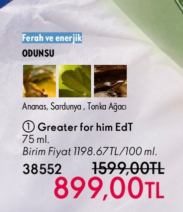 Greater For Him Edt 75 Ml.