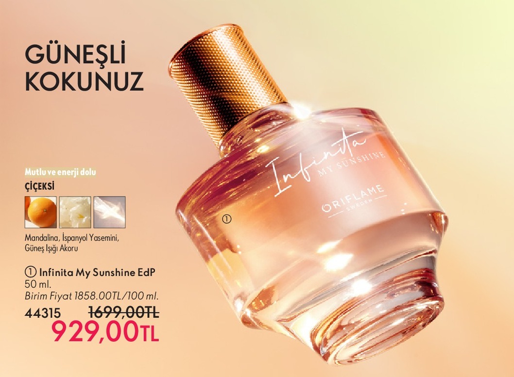 Oriflame Infinita My Sunshine Edp 50 Ml