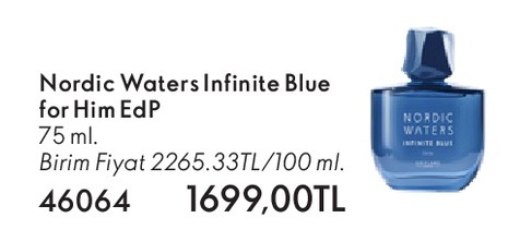 Nordic Waters Infinite Blue For Him Edp 75 Ml.
