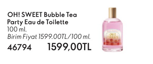 Oh! Sweet Bubble Tea Party Eau De Toilette 100 Ml.