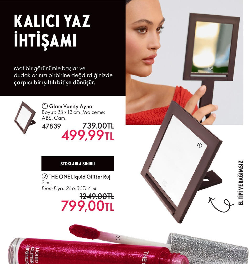 Glam Vanity Ayna Boyut: 23 X 13