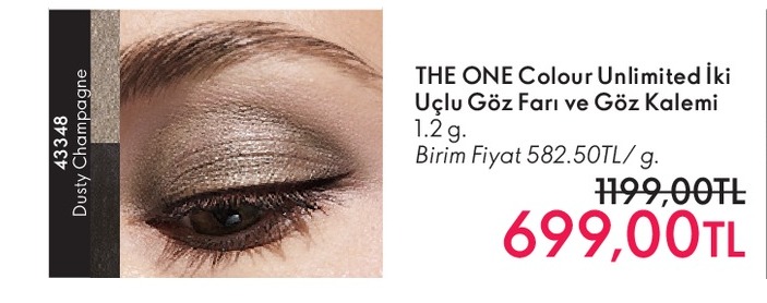 The One Colour Unlimited Iki Uçlu Göz Farı Ve Göz Kalemi 1.2G
